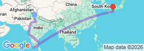 Tour route map