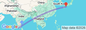 Tour route map