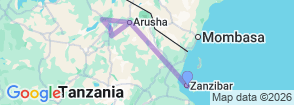 Tour route map
