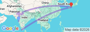Tour route map