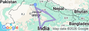 Tour route map