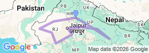 Tour route map