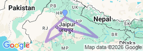 Tour route map