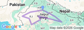 Tour route map