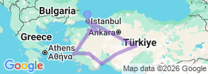 Tour route map