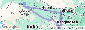 Tour route map