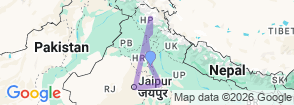 Tour route map