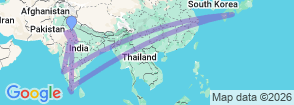 Tour route map