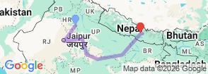 Tour route map