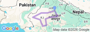 Tour route map