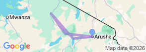 Tour route map