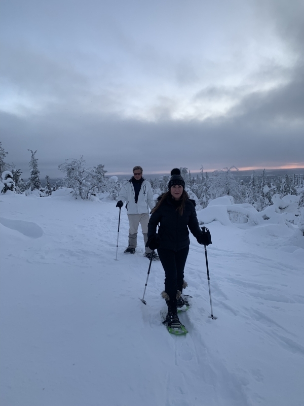 Snowshoeing and Reindeer Farm Visit