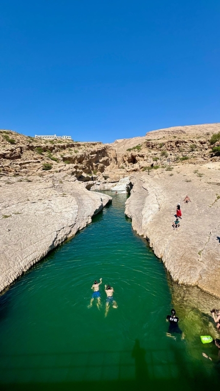 Muscat : Private tour from to Wadi Shab and sinkhole