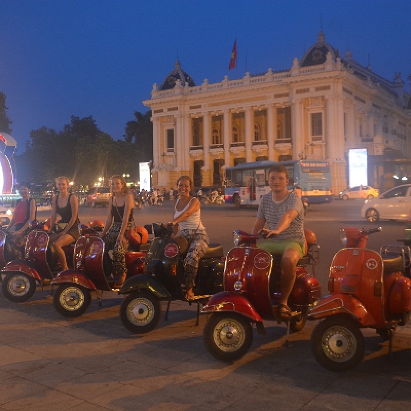Hanoi Cultural Landmarks and Cuisine Adventure: Authentic Vintage Vespa Afternoon Tour 4