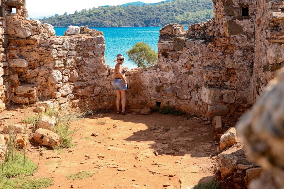 Gokova and Cleopatra Beach Daily Baot Trip Soft Drinks include from Marmaris 2