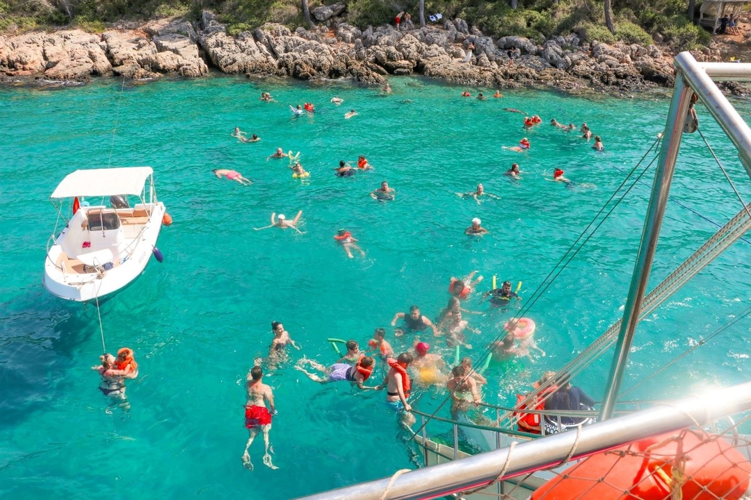 Gokova and Cleopatra Beach Daily Baot Trip Soft Drinks include from Marmaris 5