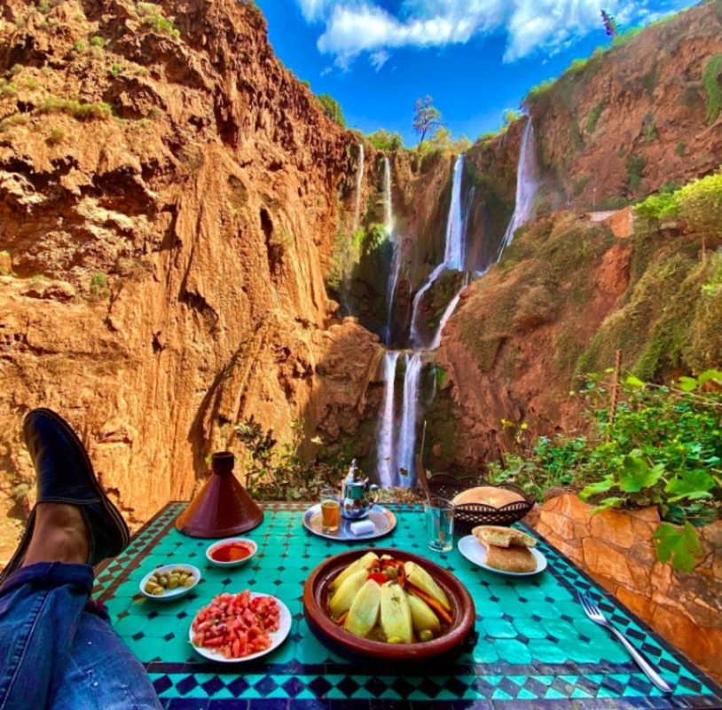 Small group Ouzoud Waterfall Guided Tour Boat Ride from Marrakech 5