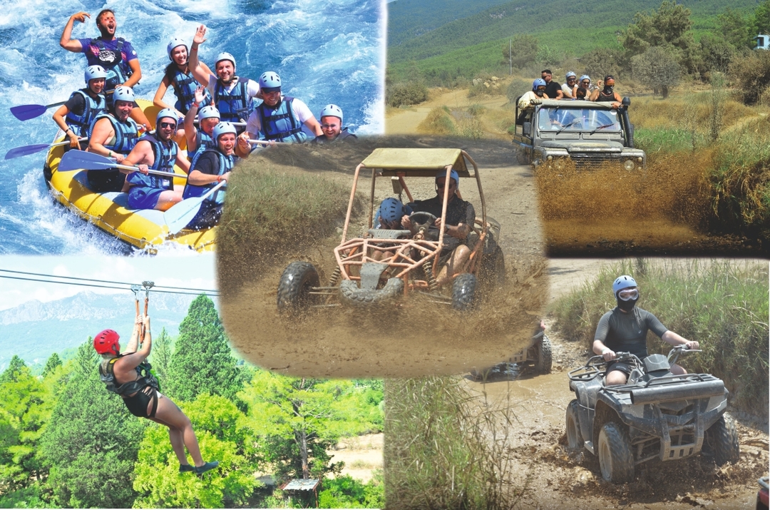 Side/Antalya: Jeep, Buggy, Rafting & Zipline Tour with lunch 1