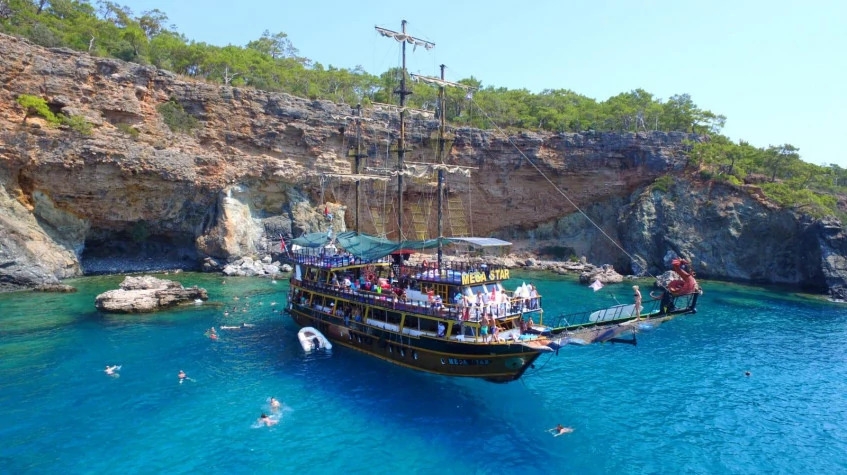 Antalya Boat Tour to Phaselis | Kemer Yacht Cruise & Ancient City Visit 6