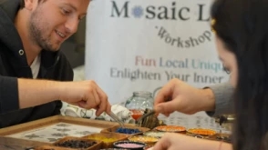 3 Hour Turkish Mosaic Lamp Workshop