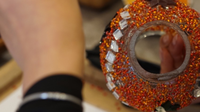 3 Hour Turkish Mosaic Lamp Workshop 7