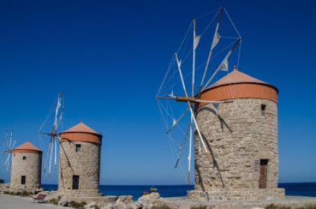 Mandraki Harbor of Rhodes