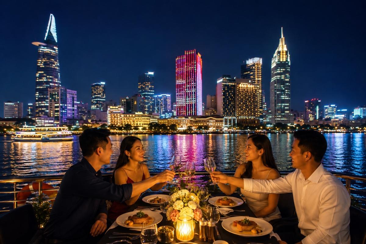 Saigon River Dinner Cruise – Ho Chi Minh City Night Skyline Experience