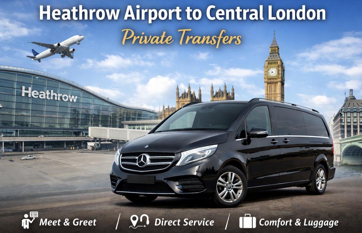 London Heathrow Airport (LHR) to Central London Private Transfer