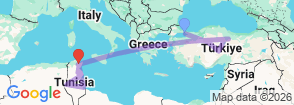 Tour route map