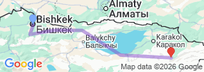 Tour route map