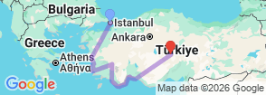 Tour route map