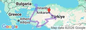 Tour route map