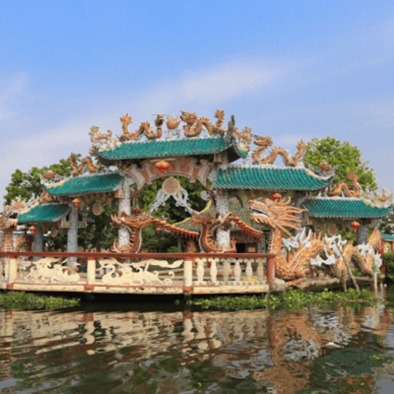 Luxury Speed Boat to Phu Chau Temple Binh Quoi Village Morning Tour 1