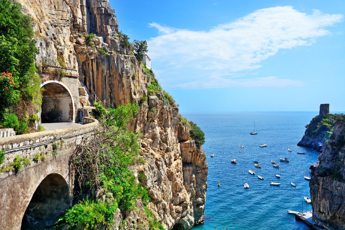 From Naples: Amalfi Coast & Pompeii Guided Tour with lunch – shared group 1