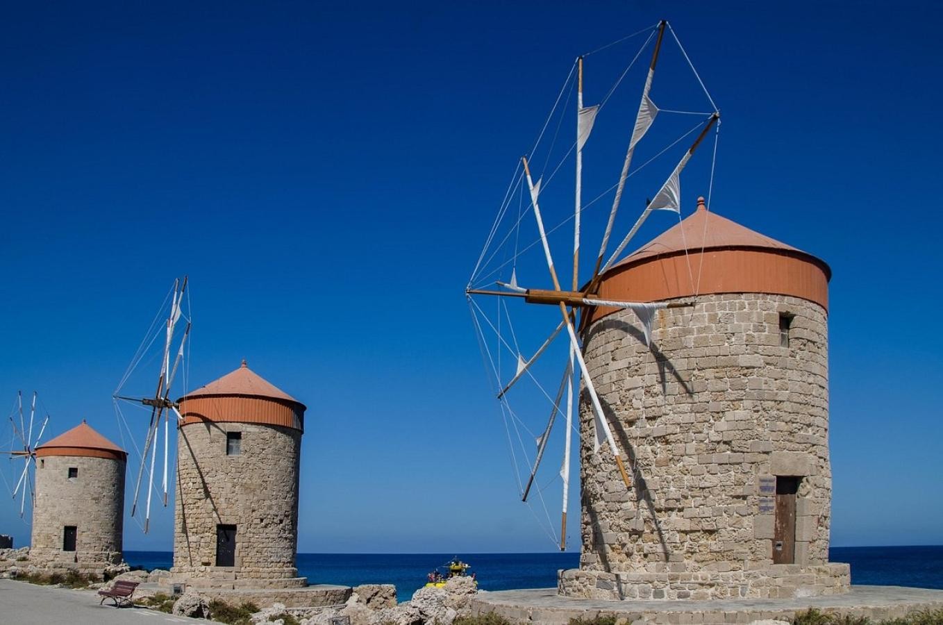 Mandraki Harbor of Rhodes
