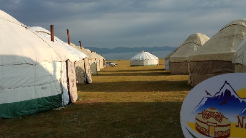 On the Shore of the Pearl Ysyk-Kul Lake 1