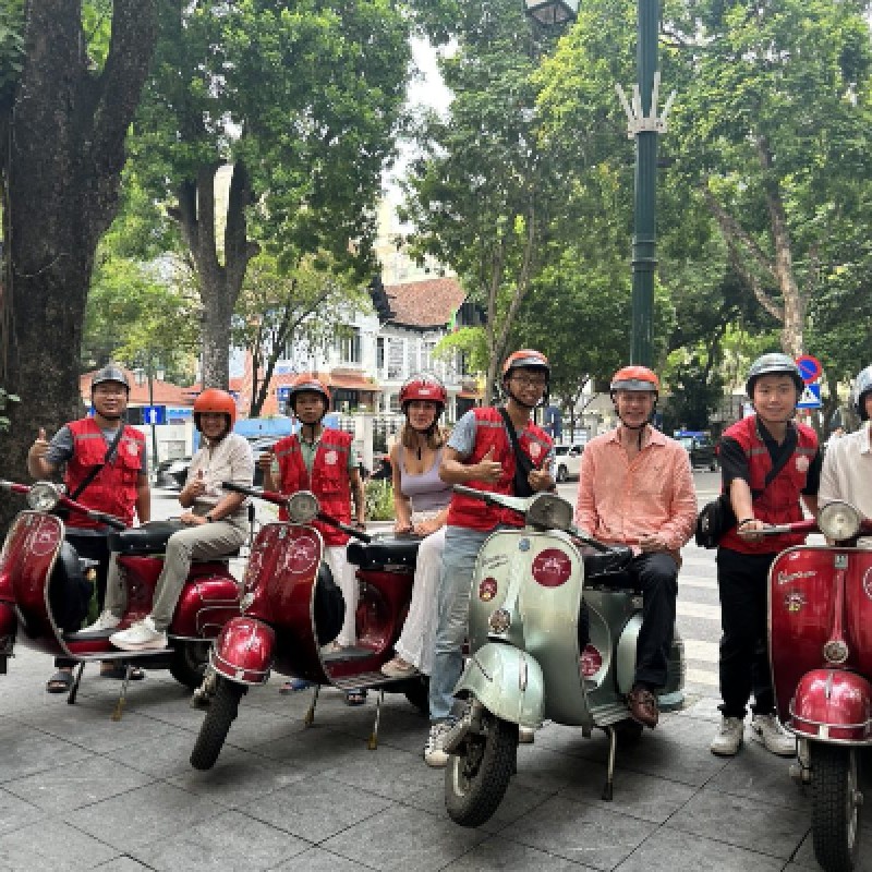 Hanoi Cultural Landmarks and Cuisine Adventure: Authentic Vintage Vespa Afternoon Tour 1