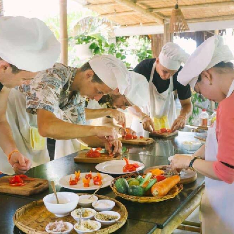Tra Que Village Afternoon Cooking Farming Tour with Bike Ride in Hoi An 4
