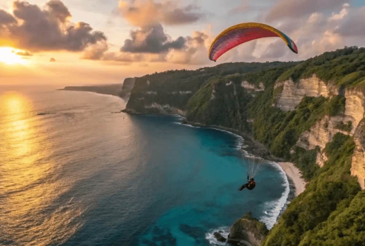 Bali Uluwatu Paragliding Flight Experience - Tandem Paragliding Over Uluwatu Cliffs 1
