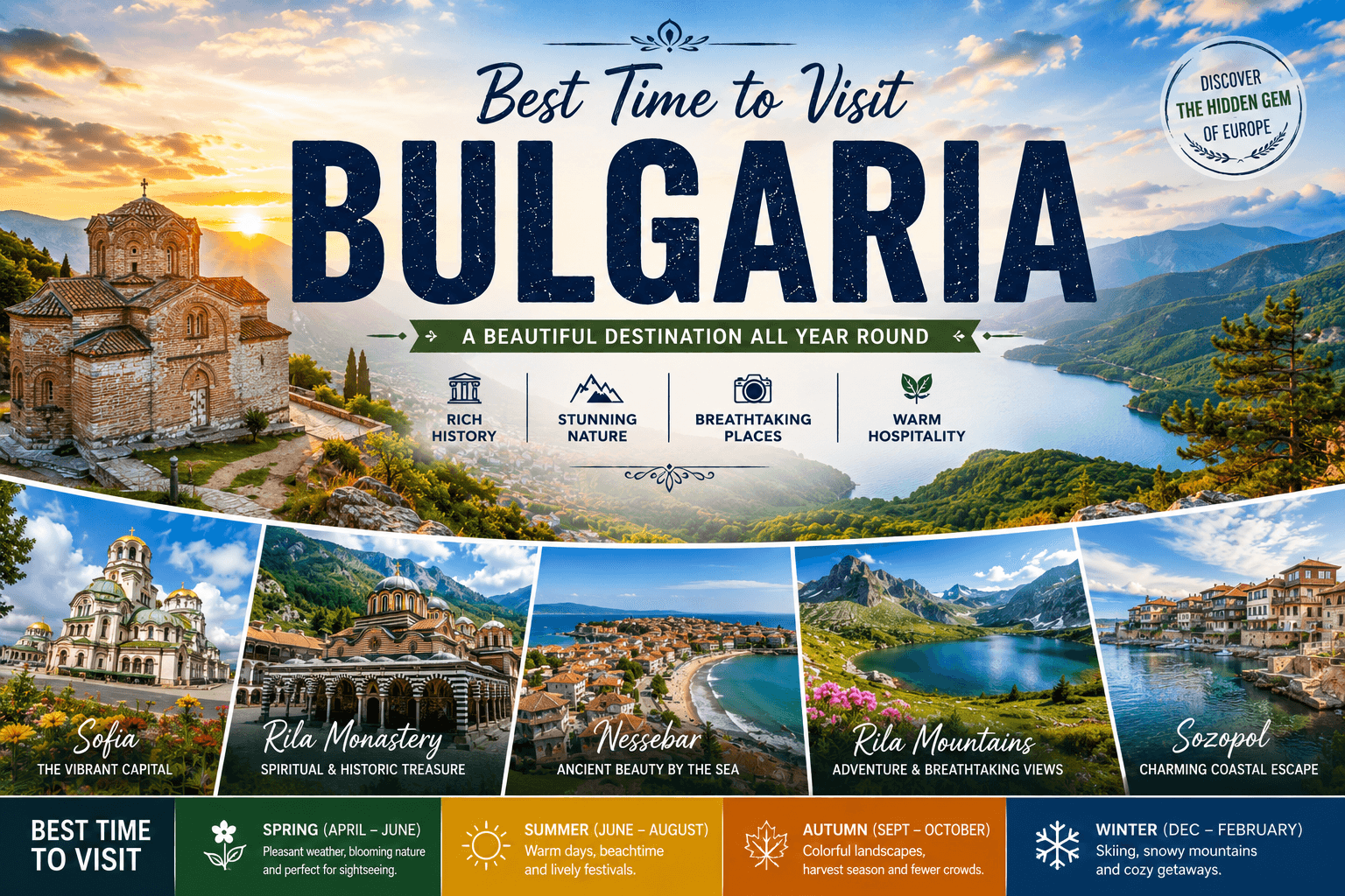Best Time to Visit Bulgaria