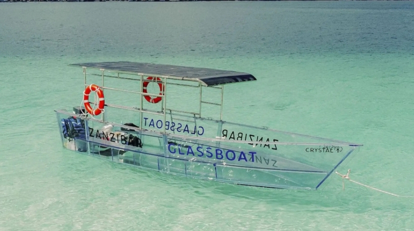 Zanzibar:Sunset cruise Glass Boat Tour with Coral Reefs, Fish & Sea Walk 2