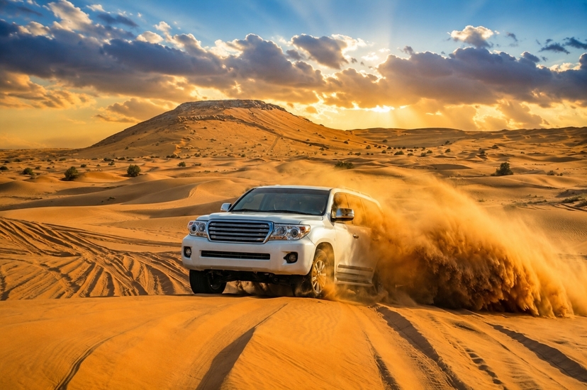 Private Sunset Desert Safari Qatar | Inland Sea, Dune Bashing & Camel Ride 4