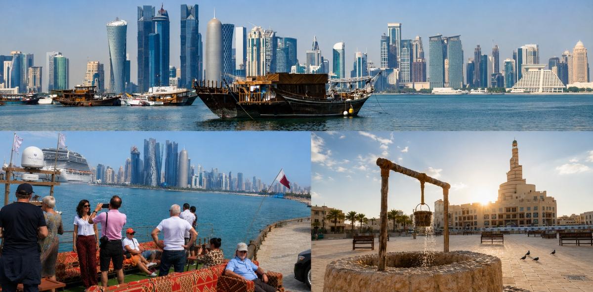 Doha: Private City Tour with Dhow Boat Cruise Doha: Private City Tour with Dhow Boat Cruise
