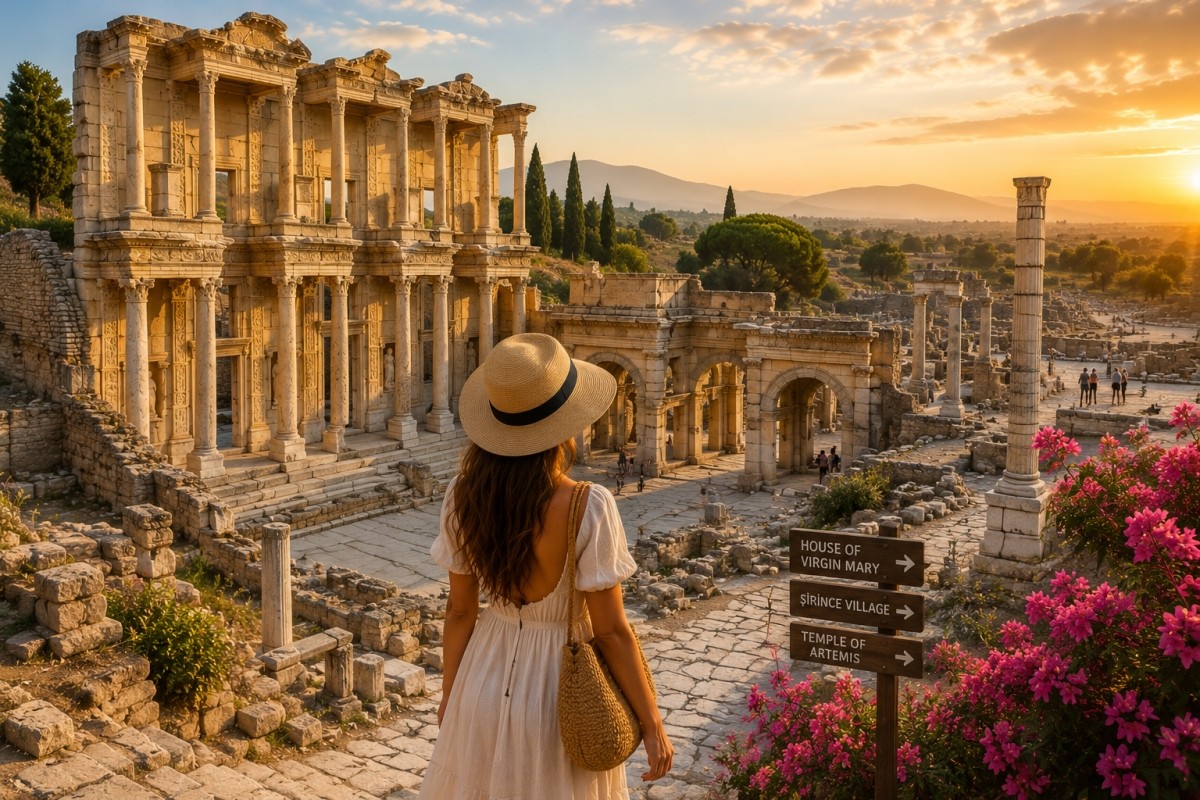 Ephesus & House of Virgin Mary Tour from Kusadasi | Sirince Village & Temple of Artemis 1