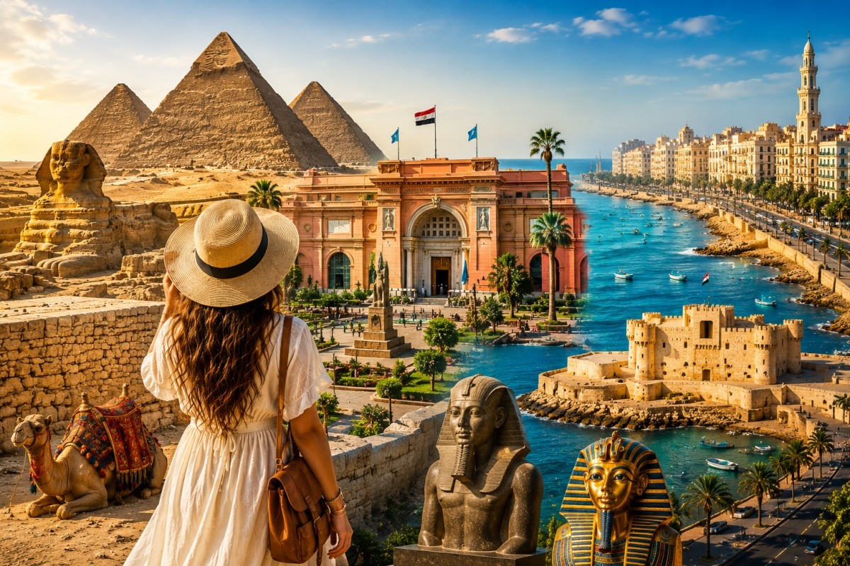 6 Days Cairo & Alexandria Holiday | Pyramids, Egyptian Museum & Mediterranean Escape 1