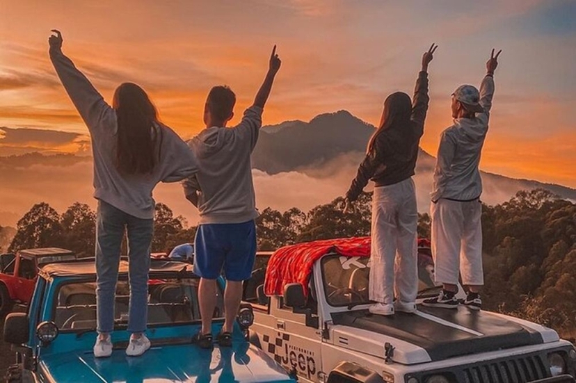 Bali Kintamani Mount Batur Sunrise 4x4 Jeep Adventure - Golden Hour Above the Clouds 3