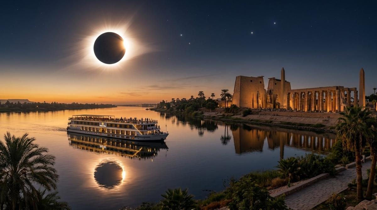 7-Day Egypt Total Solar Eclipse 2027: Cairo, Luxury Nile Cruise & Luxor 7-Day Egypt Total Solar Eclipse 2027: Cairo, Luxury Nile Cruise & Luxor