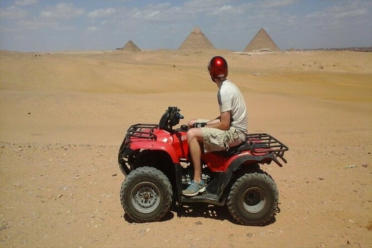 Private Giza Pyramids Desert ATV Quad Bike Safari with Hotel Transfer 1