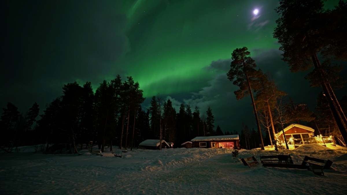 Northern Lights Hunt with Campfire at a Lapland Cottage from Rovaniemi 1