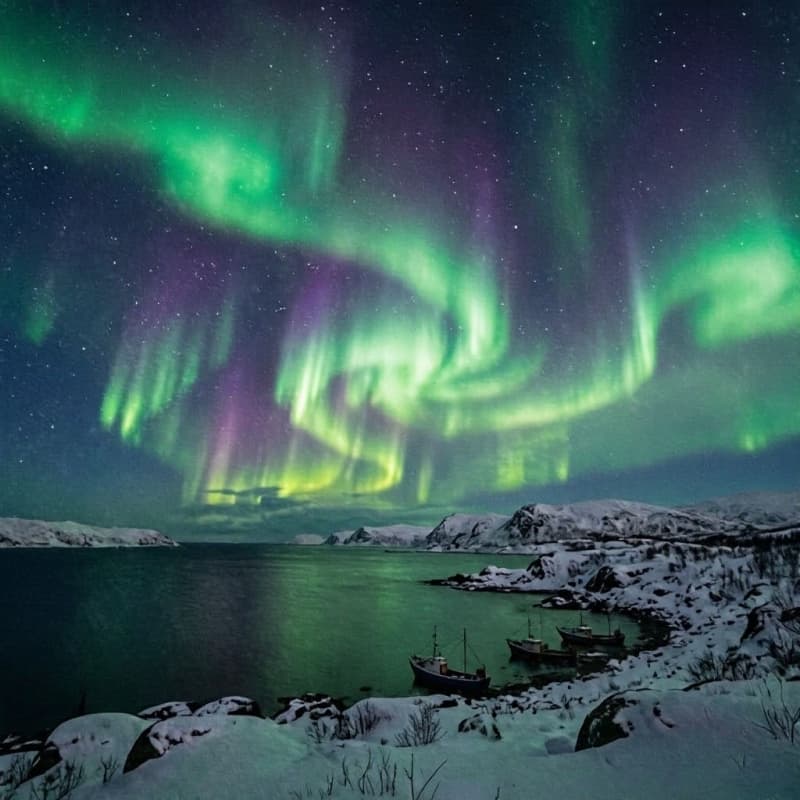 Arctic Tour: Northern Lights, Teriberka, Huskies & Ice Floating Arctic Tour: Northern Lights, Teriberka, Huskies & Ice Floating